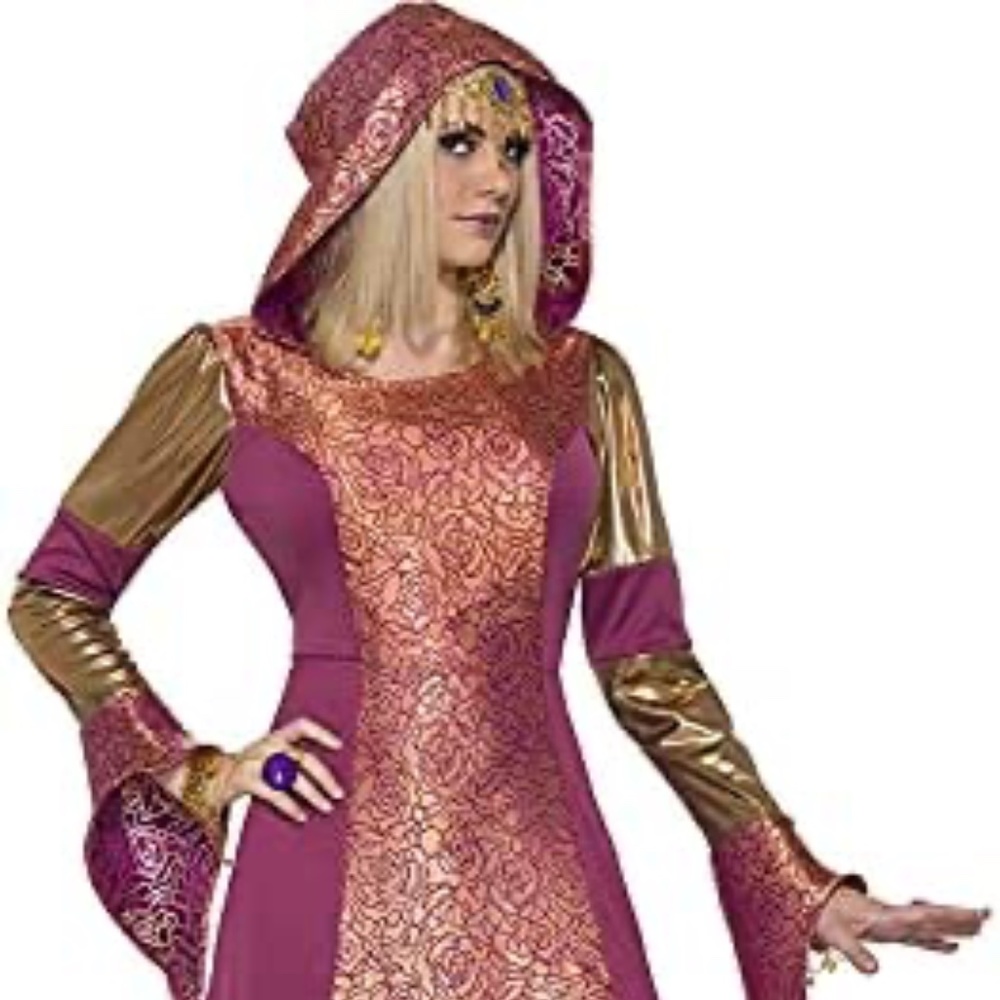 Arabian Queen Dress - Desert Princess Costume - Hooded Dress - Halloween